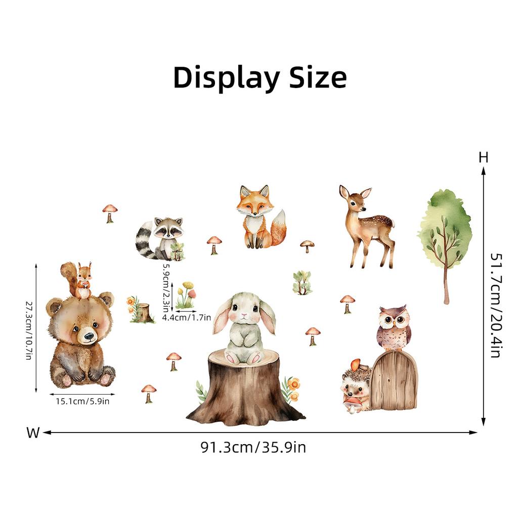 Cute Rabbit Balloon Wall Stickers for Girls Room Baby Nursery Kindergarten Background Wallpaper Wall Decals Bedroom Living Room