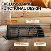 Floor Vent Covers 4 x 10 inch, Adjustable Air Vent Deflectors for Home Floor,Sidewall,Office or Ceiling Black Floor Register