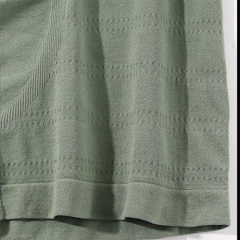 4-paks herreundertøy Sømløs boksershorts med midt midje, naken U-konveks pustende, komfortabelt undertøy i stor størrelse