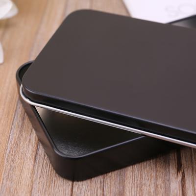 Organizer for Case Small Metal Tinplate Can Storage Box For Makeup Double Eyeli