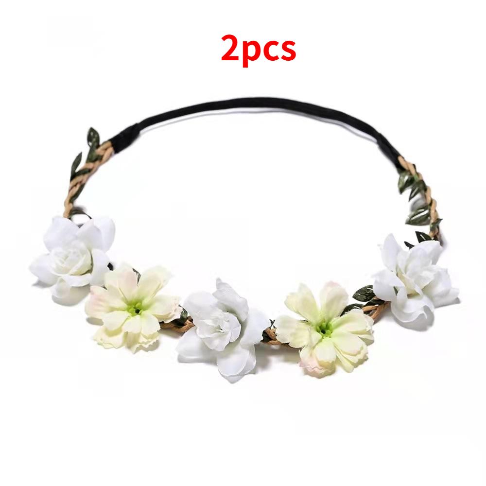 Fashion Women Floral Garlands Headband Crown Girl Headdress Girls Hair Bands Bride Wedding Hair Accessories Headbands Flower