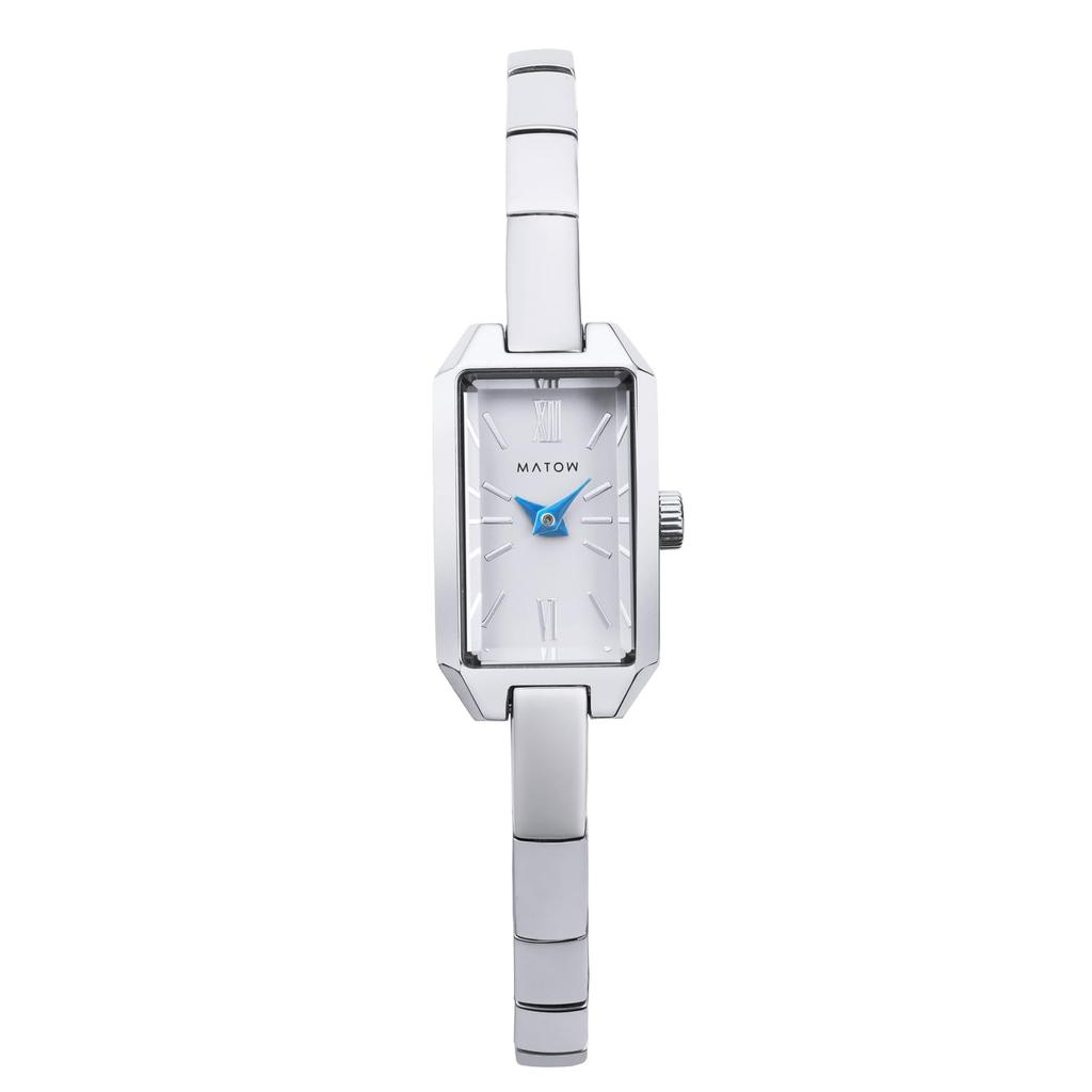 Autorizovaný prodejce hodinek MATOW mw005004 Mini Square stříbrné bílé [MATOW] Dámské [Tsuki Seigetsu]