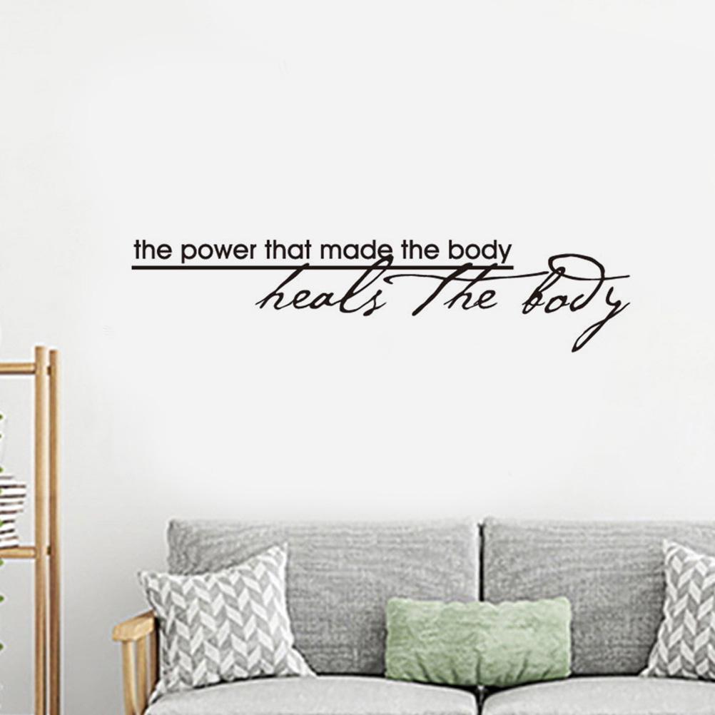 Buy 1PC Self Adhesive Black Non-toxic Removable The Power That Made The