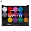 15 Colors Artist Washable Kids Face Watercolor Paint Solid Pigment Makeup Tool