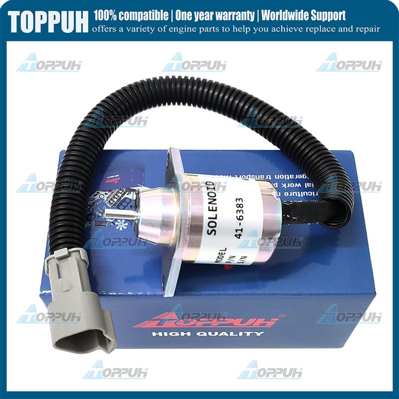 New 41-6383 Fuel Shutoff Solenoid 12V