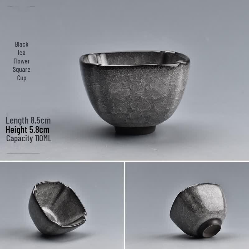 Qiwei Ceramic Kung Fu Teacup with Crystal Liner
