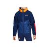Nike Plain Logo Patch Hooded Zipper Long-Sleeved Jacket Men Jacket Blue DJ5820-492