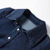 Denim Pants Set Women Belt Lapel Buttons Shirt High Waist Wide Leg Trousers Sets Lady Vintage Single Breasted Top Suit Female