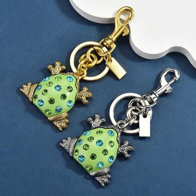 Porte-clés Grenouille Tendance Ceatif Diamant Porte-clés Pendentif de Sac Porte-clés Accessoires Décoration de Sac à Dos Cadeaux Femmes Hommes Porte-clés de Voiture