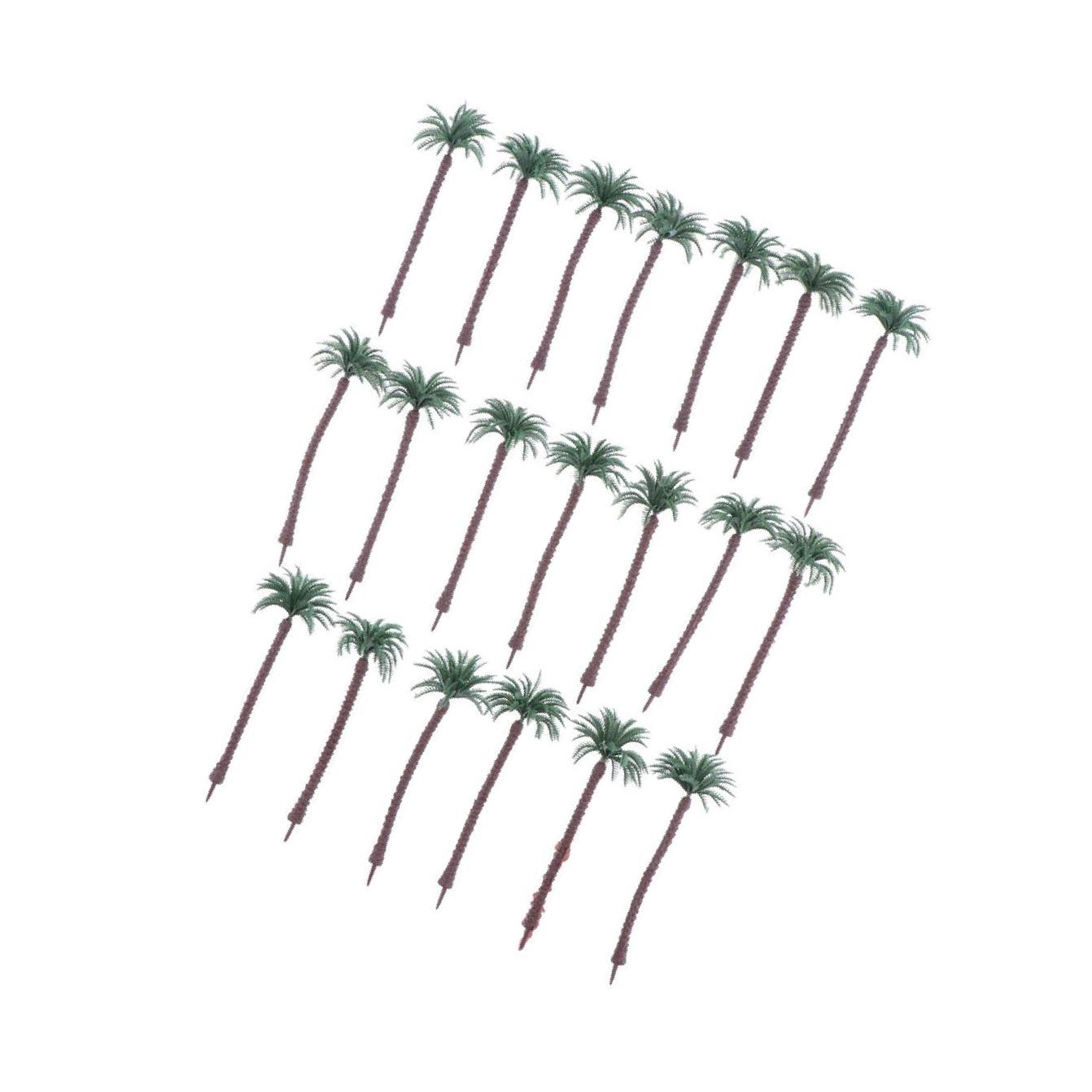 

Упаковка из 20 пластиковых моделей пальмовых ландшафтных кокосовых пальм своими руками, красивых и реалистичных 13cm
