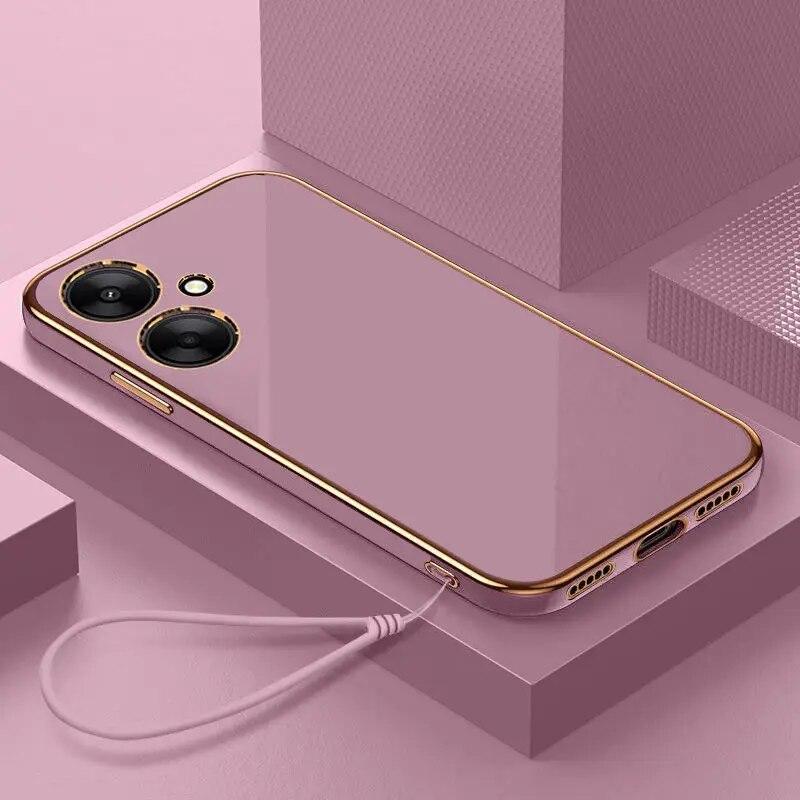 

Для Realme 10 Realme 10 Pro + Realme 9 5G 9i Realme 9 Pro + чехол милый роскошный квадратный фигурный противоударный бампер мягкий чехол Fundas Realme 10