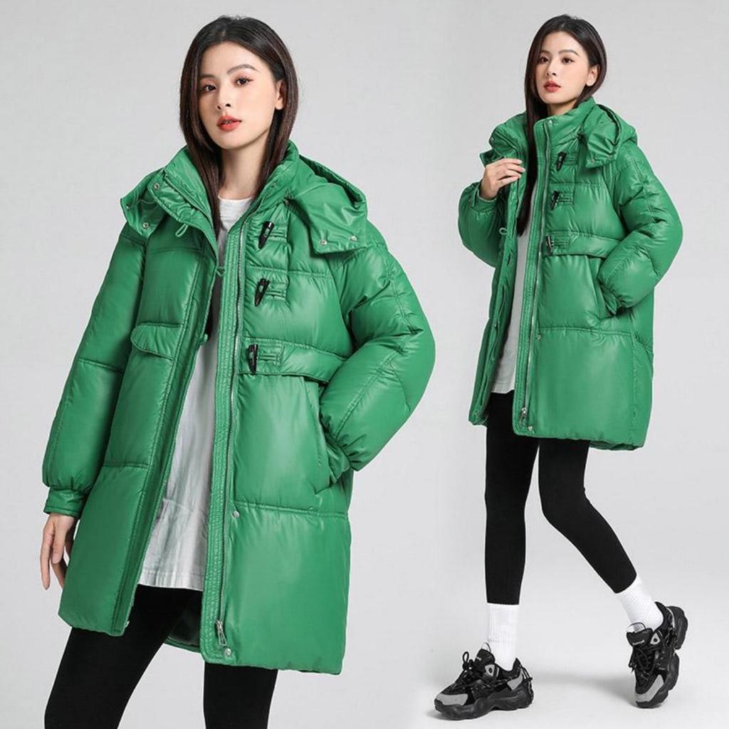 Cotton Jacket Female Winter Hooded Long Padded Warm Jacket Windproof Casual Women's Clothes Thickened Winter Women's Jacket