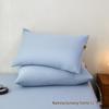 A-class Pure Cotton Solid Color Pillowcase Pair 48x74cm - Skin-Friendly for Home & Hotel Use