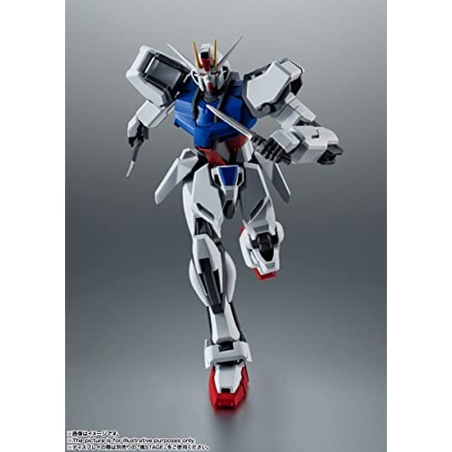 TAMASHII NATIONS ROBOT SPIRITS Mobile Suit Gundam SEED GAT-X105 Strike Gundam Ver. A.N.I.M.E. (Rerelease) Approximately 125mm PVC & ABS Painted Movabl