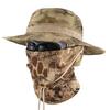 Camouflage Tactical Benny Hat Set Multifunctional Outdoor Fishing Bucket Hat Sun Protection Shade Breathable Round Edge Hat Men