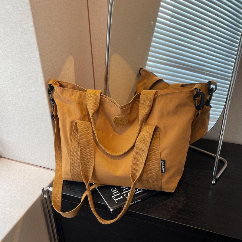 Large-capacity Bags Women's Spring and Summer Versatile New Messenger Bags Cloth Bags Leisure Students Class Tote Bags