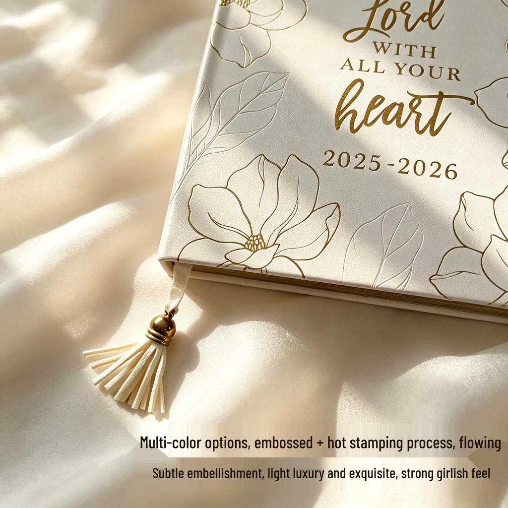 Elegant A5 PU Leather Notebook with Gold Embossing & Snap Closure - Premium Planner & Business Gift
