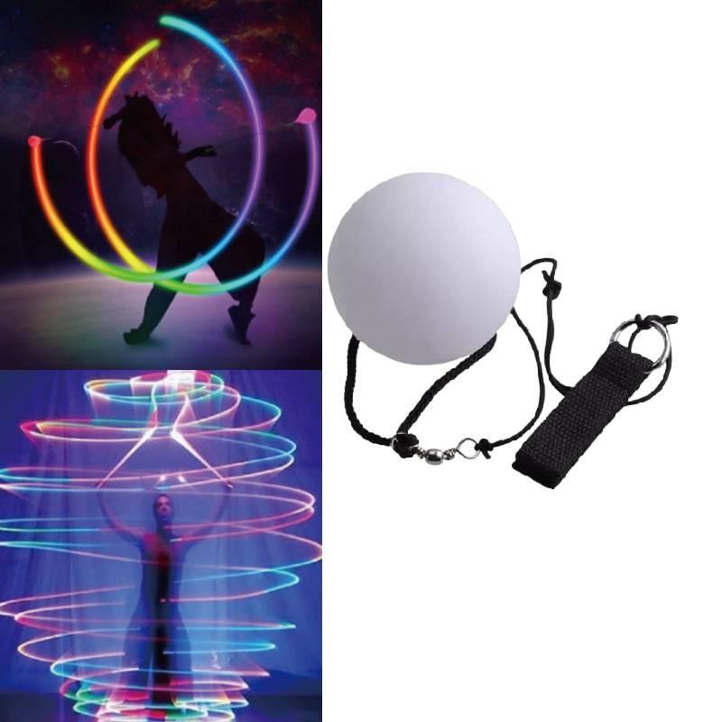 Colorful Led Glow Whirl Ball Ideal For Fitness Fun Interactive Toy For All Ages