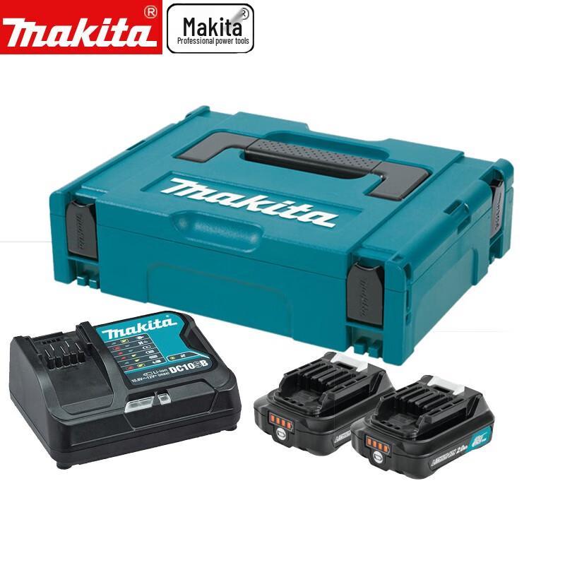Комплект: Аккумулятор Makita 12В 2.0Ач Li-Ion и Зарядное устройство, штепсель CN (адаптер в комплекте)