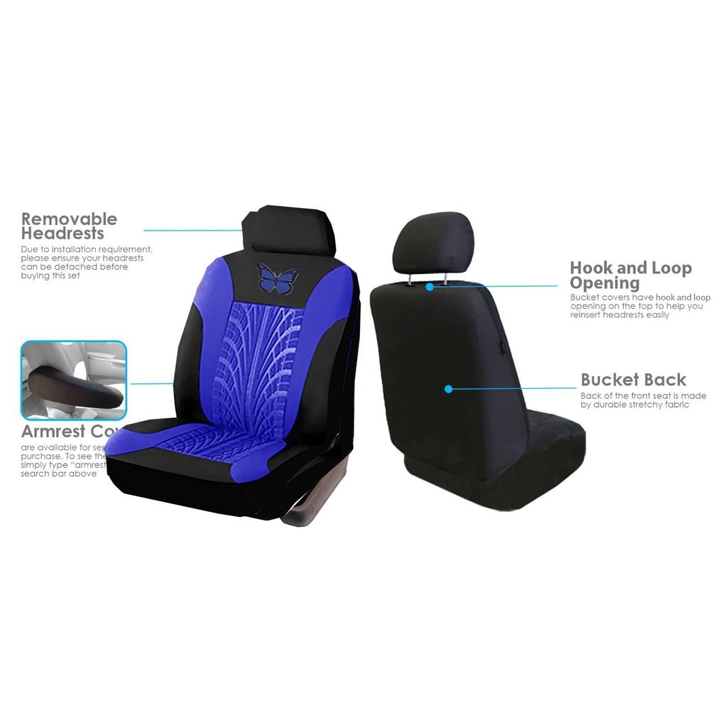 Four-piece Universal Car Seat Cover, Embroidered Car Seat Protector, Car Interior Accessories, And Stylish Car Seat Cover