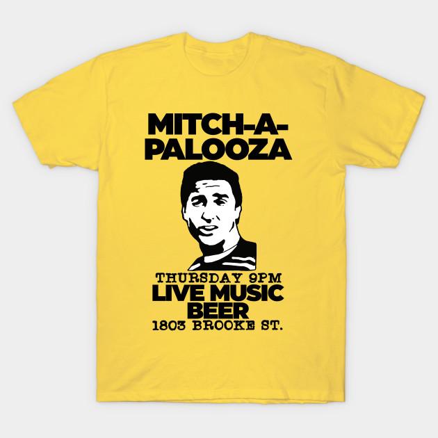 

Men Black Print T-shirt Mitch-A-Palooza No-Cut Transfer Paper Print Cotton Tshirt XL жовтий