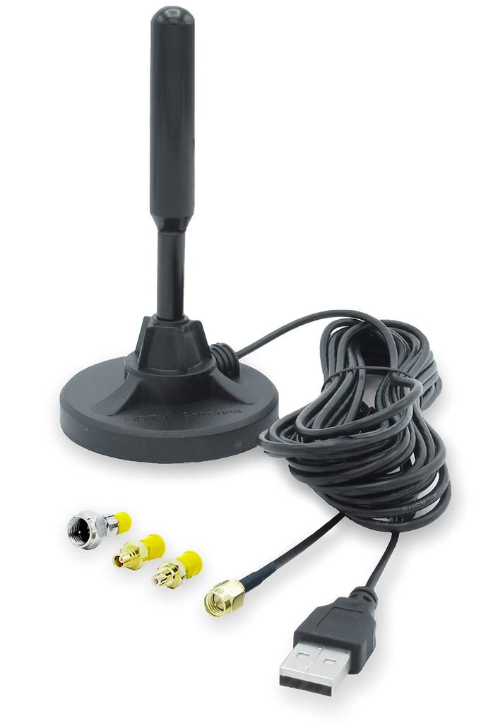 DOCTORADIO Full Seg, One-seg, Car Rod, Antenna, Built-In Booster, Waterproof, Magnetic Base, 16.4 Ft