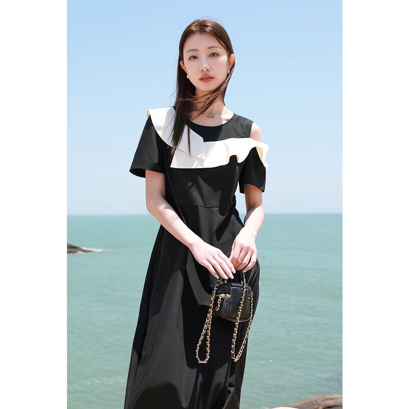 

Sancai Plus Size Round Neck Short Sleeve A-Line Dress 2XL