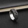 Bicycle Accessories Pattern Ring Stainless Steel Men's Punk Style Jewelry