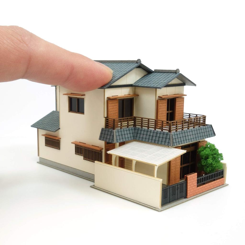 Sankei Nostalgic Diorama Series Private House F Paper Craft 1/150 MP03-109