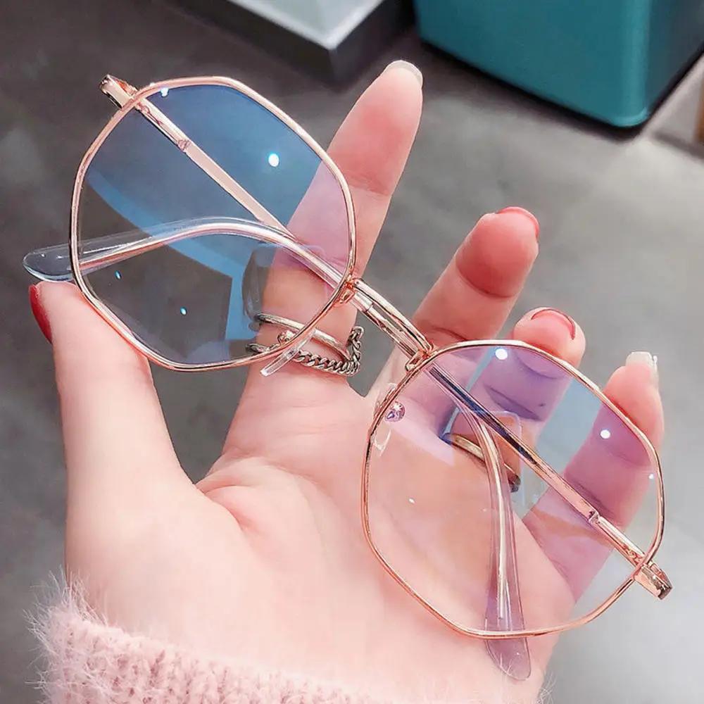 

2024 New Classic Vintage Glasses Frame Round Lens Flat Optical Mirror Simple Metal Women / Men Glasses Frame Eyeglass Frame 53mm розового золота