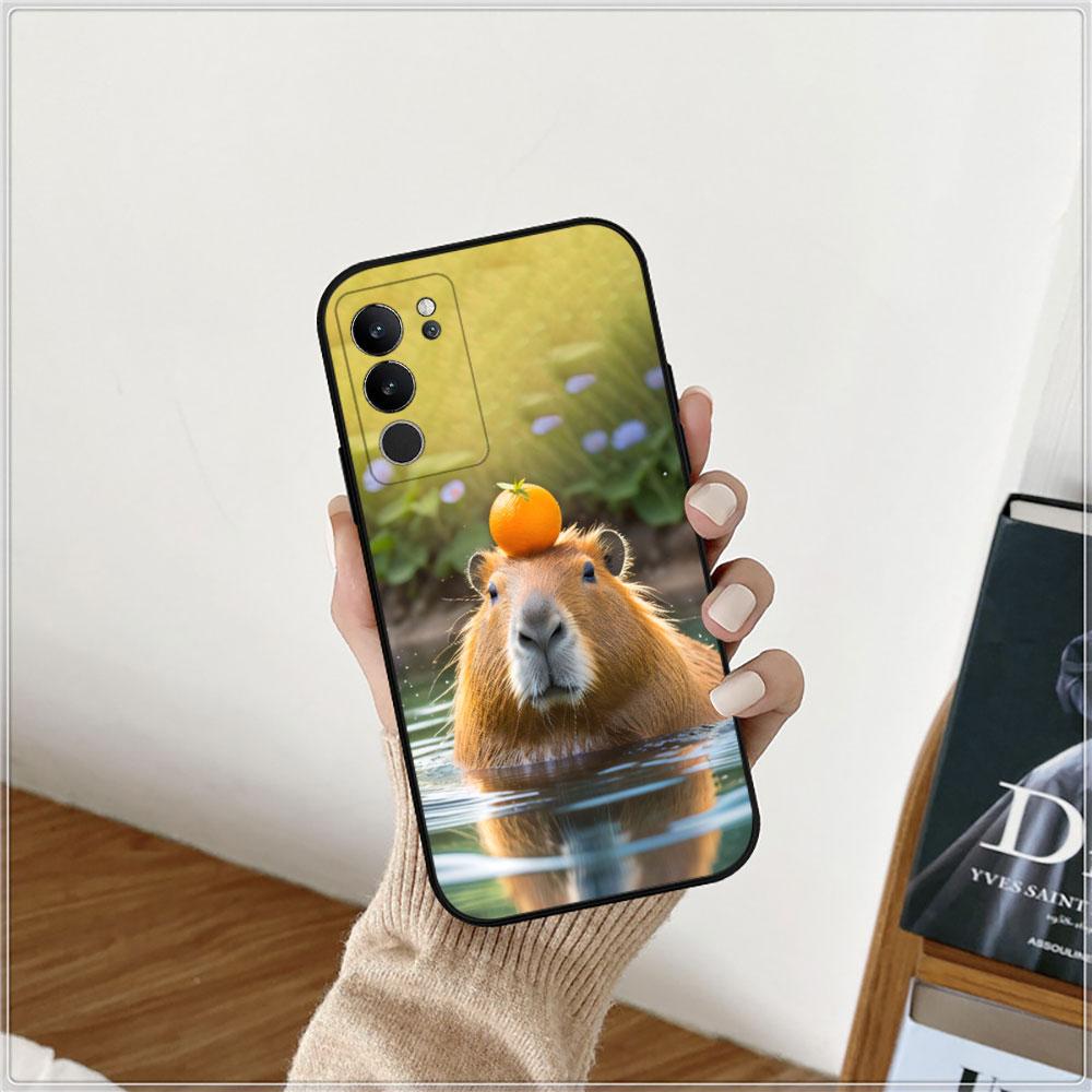 

Cute Funny Capybara Phone Case For VIVO V30 V29 V29E V27 V27E V25 V23 V23E V21 V21E V20 V20SE V17 V15 V11 V11I V25E PRO 5G Cover VIVO V25 5G