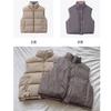 Women wearing vests on both sides, autumn and winter new stand-up collar sleeveless large size loose and thin warm jacket