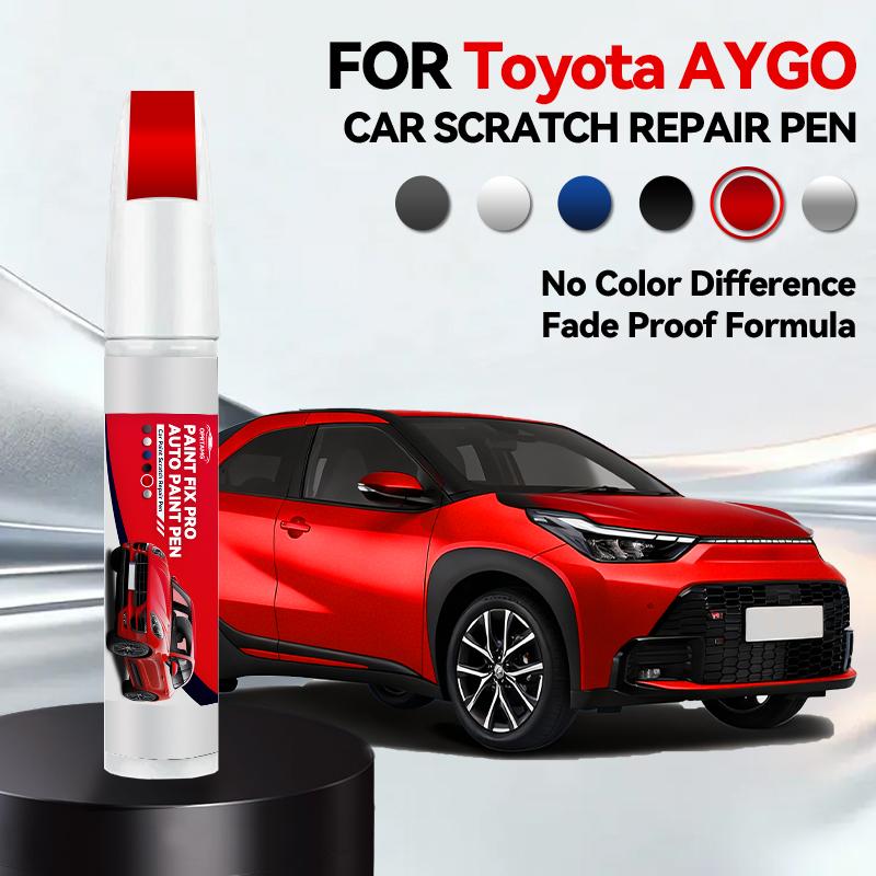 Fahrzeug zur exklusiven Nutzung Für Toyota AYGO Lackreparaturstift Ausbesserungsstift Kratzerentferner DIY Autozubehör Schwarz Weiß Silber Blau