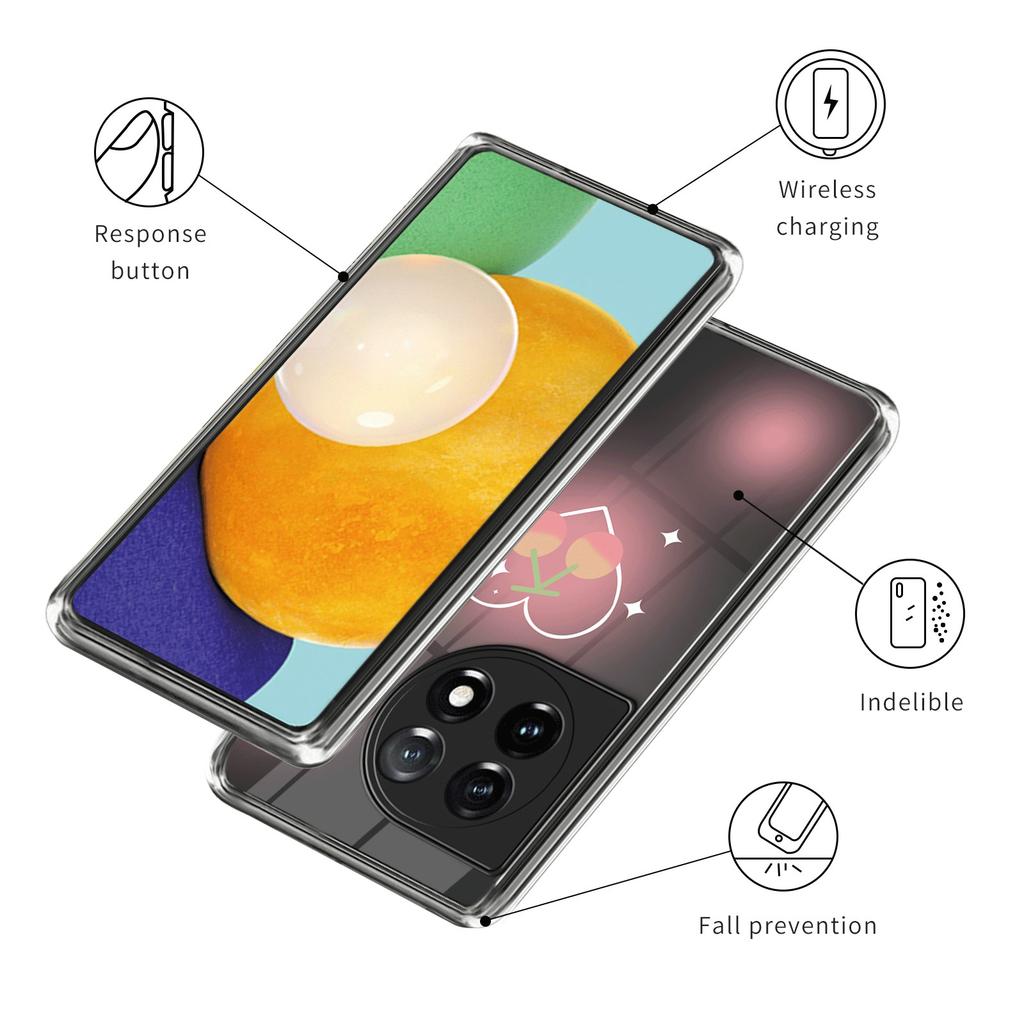 For OnePlus Ace 3 5G/12R 5G Case Pattern Printing Drop-proof TPU Protective Shell