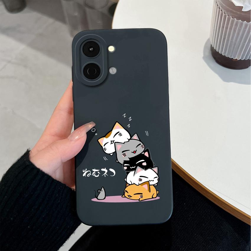 For Tecno Spark Go 3 2 1S Case Spark 30 40 40C Cover Pova 7 Pro Neo Ultra Phone Bags Cute Owl Cat Soft Liquid Silicone Anti Drop Shell For Tecno Cases