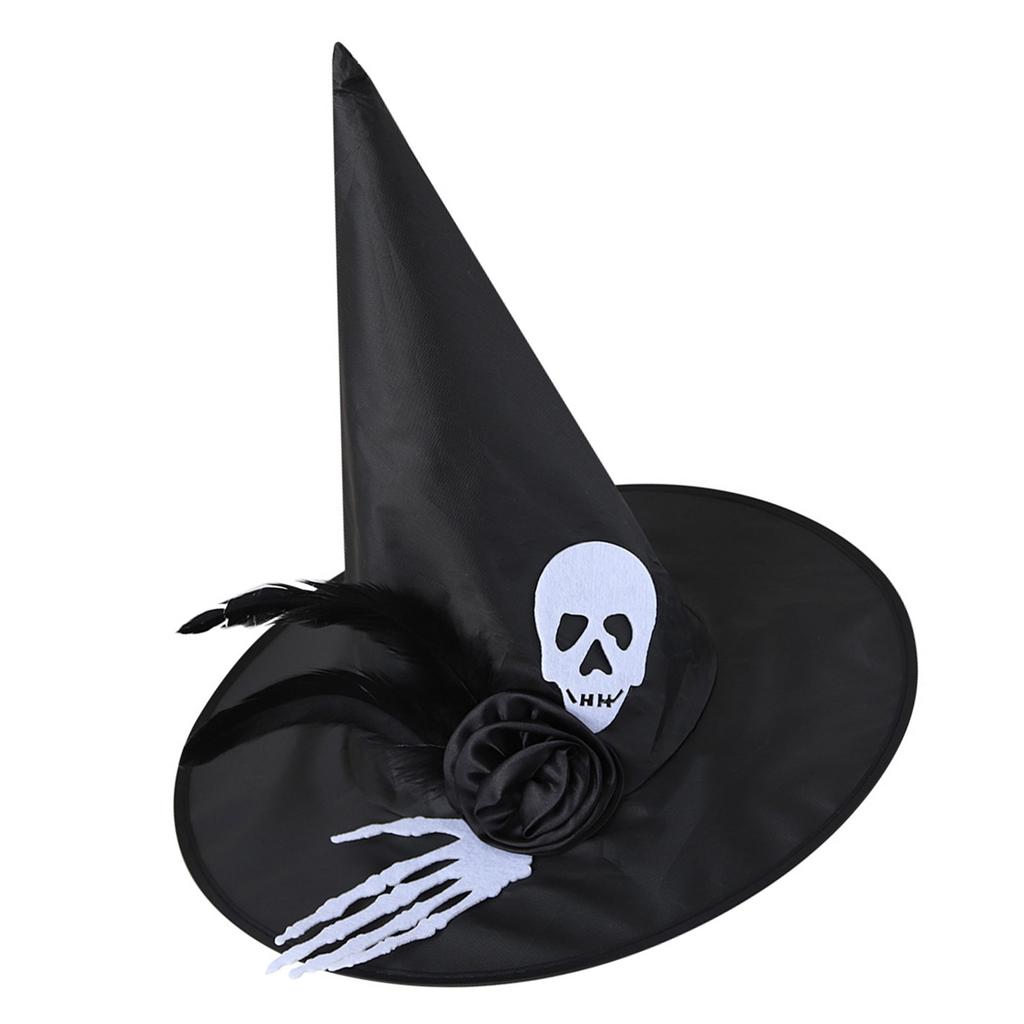 Witch Hat for Halloween Party Spiderwebs Wizard Caps Cosplay Costume Accessories Headwear Masquerades Hat Festival Supply