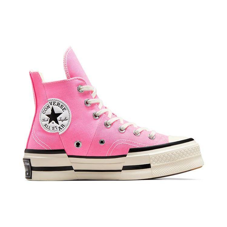 Converse Chuck 70 Plus High Oops Pink Unisex Sneakers Egret Black A05466C