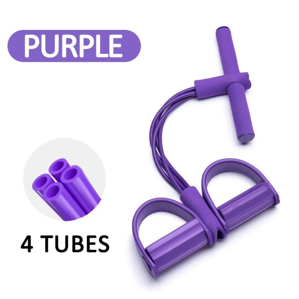 Tension Rope Belly Resistance Band 4-8 Tube Elastic Bands New Elastic Pedal