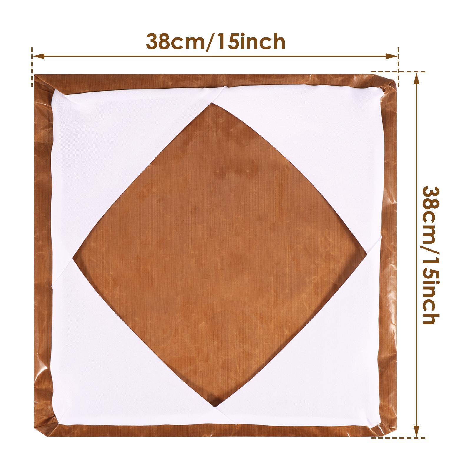 2Pcs Wrap Cover for Heat Press Platen 15x15inch High Temperature Resistant Teflon Protector for Remove Residue Ink and Adhesive