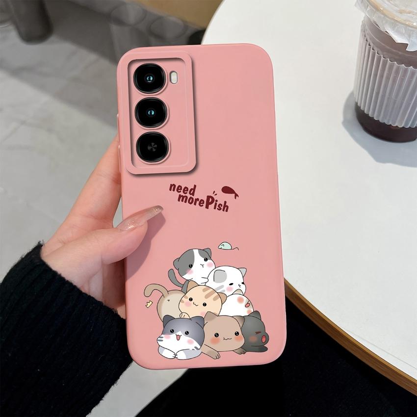 Cover Per itel City 100 C671L 6.75 pollici Custodie per Telefono Moda Fantasia Orsetto Orsetto Morbido Silicone Liquido Antipolvere Custodia Protettiva