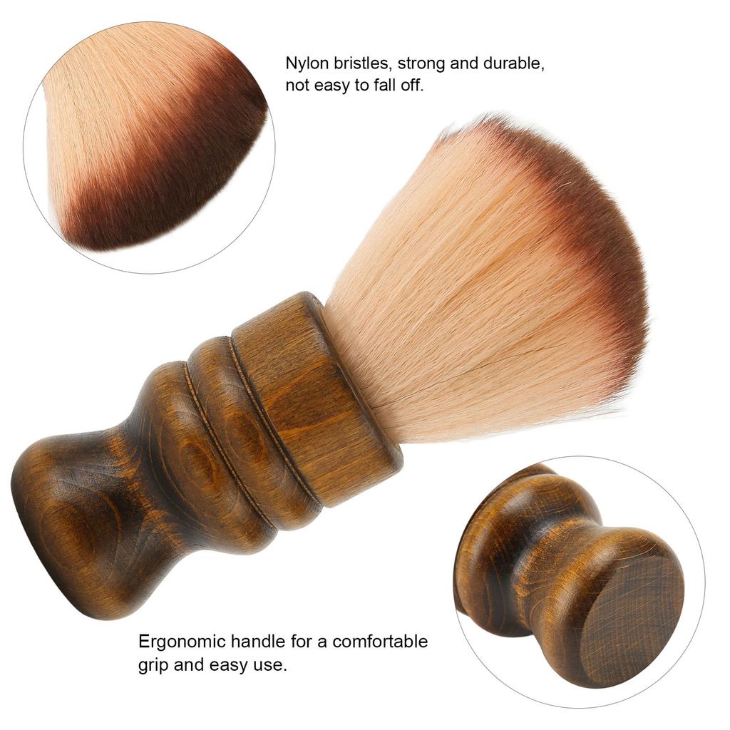 Neck Duster Nylon Brush Soft Face Dust Hair Sweep Cleaning Tool Barber Brush for Salon