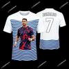 New Men Jersey Ronaldo # 7 Special Edition Football Jersey for Men Women Kids Commemorative Soccer Shirt Quick Dry Sportswear