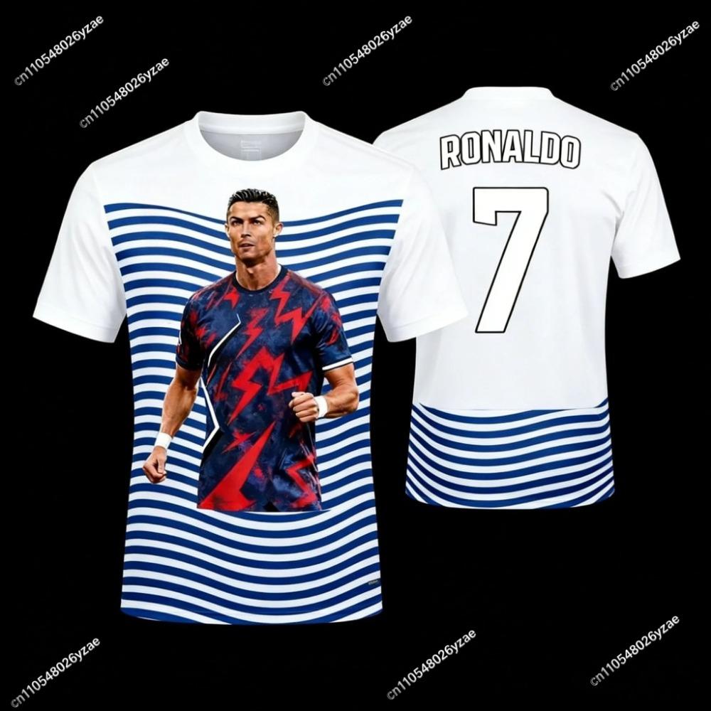 New Men Jersey Ronaldo # 7 Special Edition Football Jersey for Men Women Kids Commemorative Soccer Shirt Quick Dry Sportswear