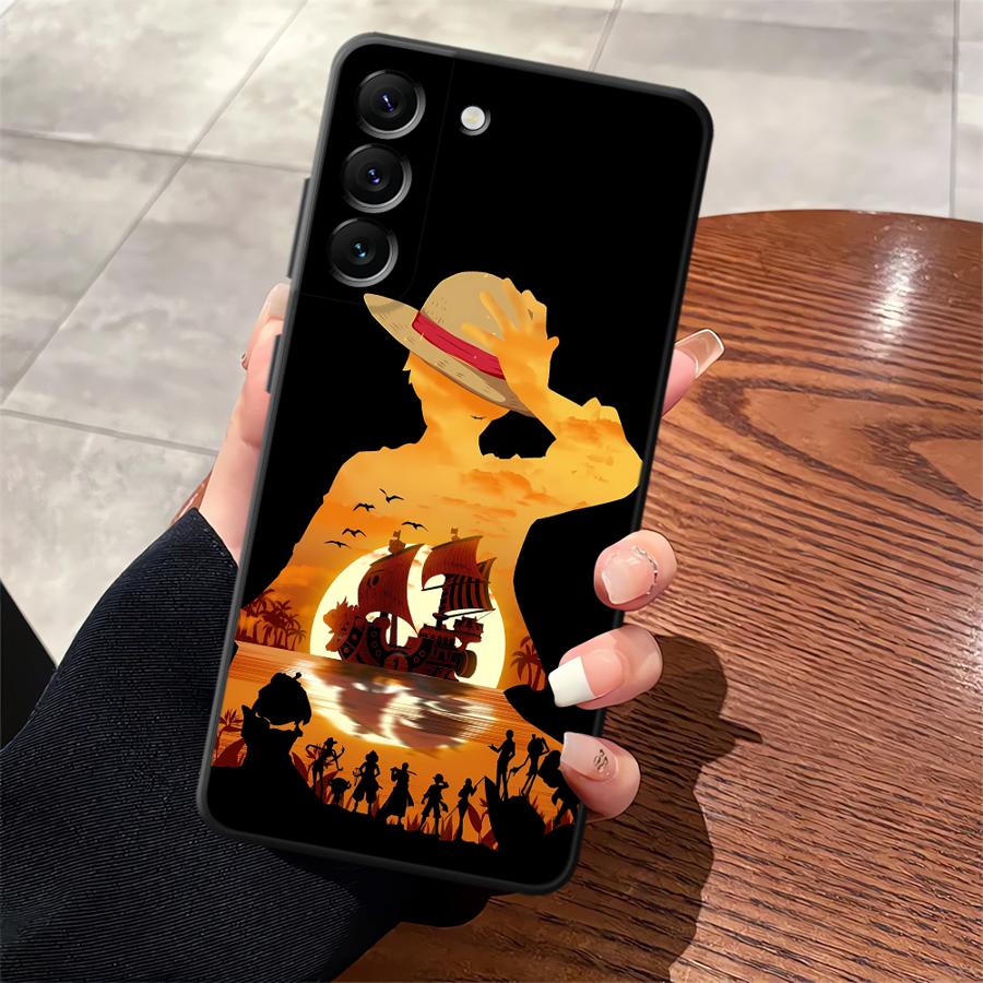 Mobilskal för Samsung Galaxy A72 A73 A14 A15 A24 A17 A12 A13 A54 A71 A23 A16 A34 A51 A52 Luffy Zoro Tecknad