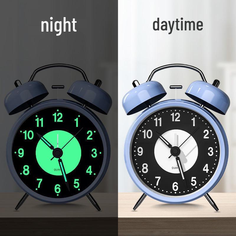 2025 Mechanical Alarm Clock for Students & Seniors - Compact, Rechargeable Wake-Up Call