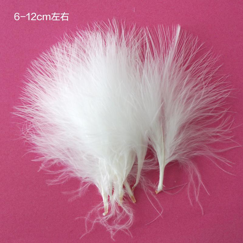 50Pcs Feather Turkey Hair Vascular Fleece, Dream Catcher Diy Corsage Earrings Headgear Hair Accessories Color Pendant Decorative Materials