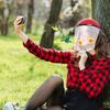 Hummingbird Feeder Hat Wearable Bird Feeder Hummingbird Face Cushion Feeder Wild Bird Feeder Helmet for Garden Patio Yard