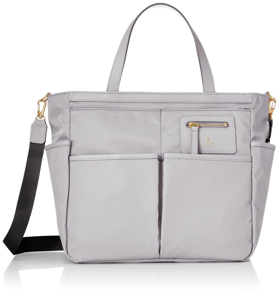 Lanvin Collection 2-Way Handbag Pochette 61-6003 Women's Light Gray