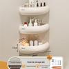 Wall-Mounted Punch-Free Bathroom Shelf for Toiletries and Vanity Storage
