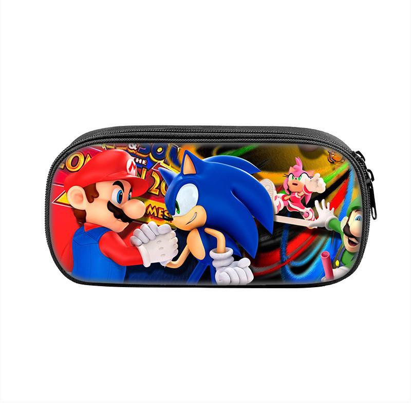 Super Mario Bros Pencil Case With Nylon Material For Students And Kids